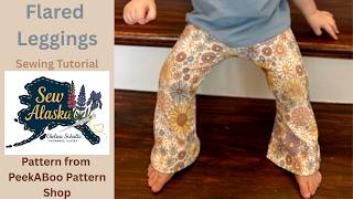 Kids Flared Leggings (Peekaboo Pattern Shop) Sewing Tutorial