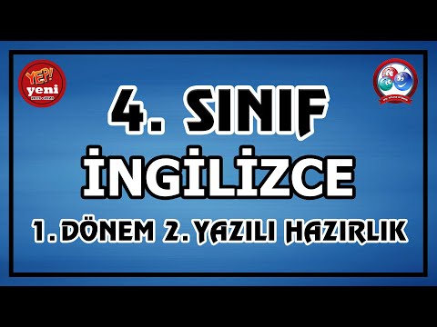 4. Sınıf İngilizce 1. Dönem 2. Yazılı Hazırlık | Canlı Ve Anlaşılır Anlatım