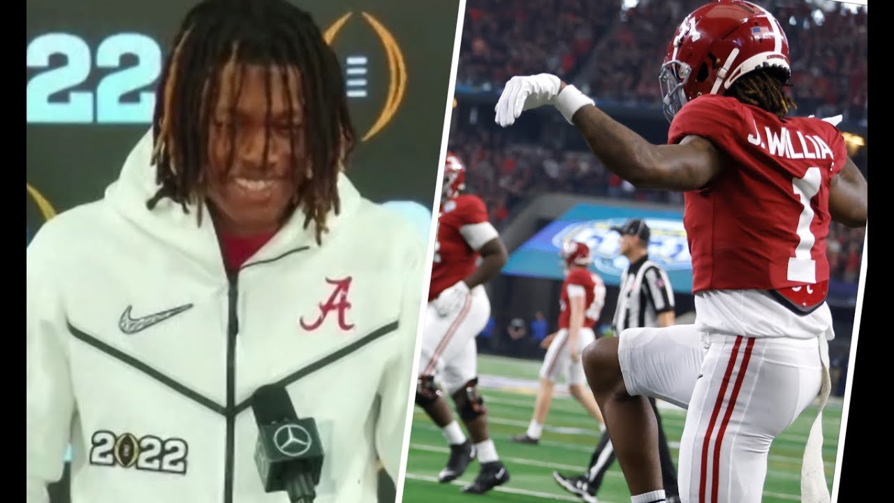 Jameson Williams talks crane kick fan support 🥋| Avoids transfer portal question | CFB News