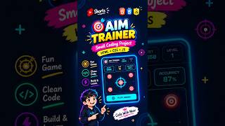 Build a 🎯 Aim Trainer Game using HTML, CSS & JavaScript! 🚀 #coding #shorts #trending  #shorts #trend