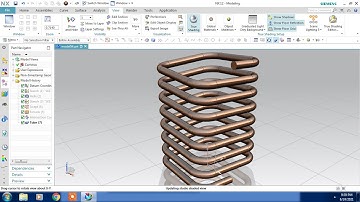 #NX CAD #SWEPT #HELIX
