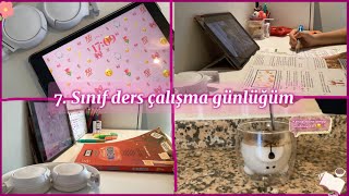 DERS ÇALIŞMA GÜNLÜĞÜM 🩷🫶🏻🌷🎀#lgs #keşfetteyiz #study #vlog #study #lgs2024 #lgsbirincisi #keşfet