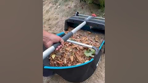 Stop Raking Leaves 🍂 Use This Eco-Friendly Leaf Collector | No Batteries, Gas, or Electric Needed!
