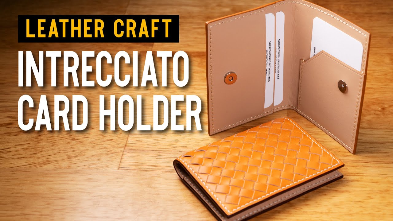 [가죽공예]보테가st 카드지갑 만들기 : [leather craft]making a intrecciato card holde