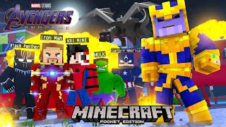 Avengers Endgame sa Minecraft PE | Kalaban namin si Thanos at Ender Dragon screenshot 4