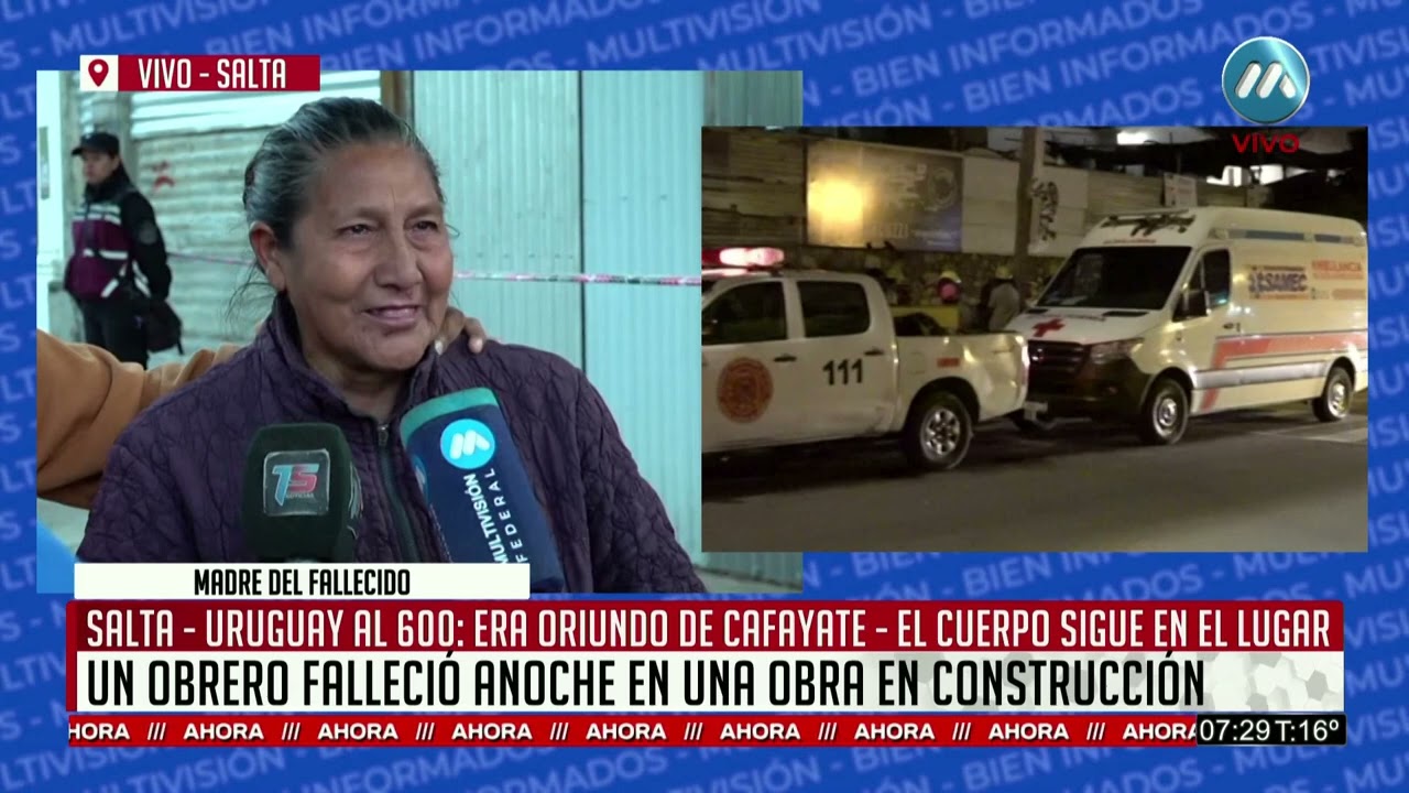 SALTA: OBRERO FALLECIÓ ANOCHE EN UNA OBRA EN CONSTRUCCIÓN