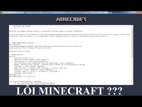 #1 [Thủ thuật] Cách sửa lỗi CRASH GAMES khi vào Minecraft Mới Nhất