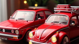 Review of 1/24 Bbyrago & Kinsmart Scale Diecast Models of Cars: Volkswagen Golf'79 1 GTI & Beetle'80