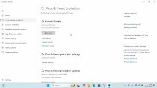 Virus &amp; Threat Protection Off