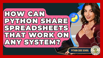 How Can Python Share Spreadsheets That Work On Any System? - Python Code School
