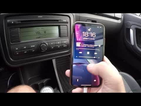 How to use Aux-In in Skoda Fabia and Roomster - Dance audio system