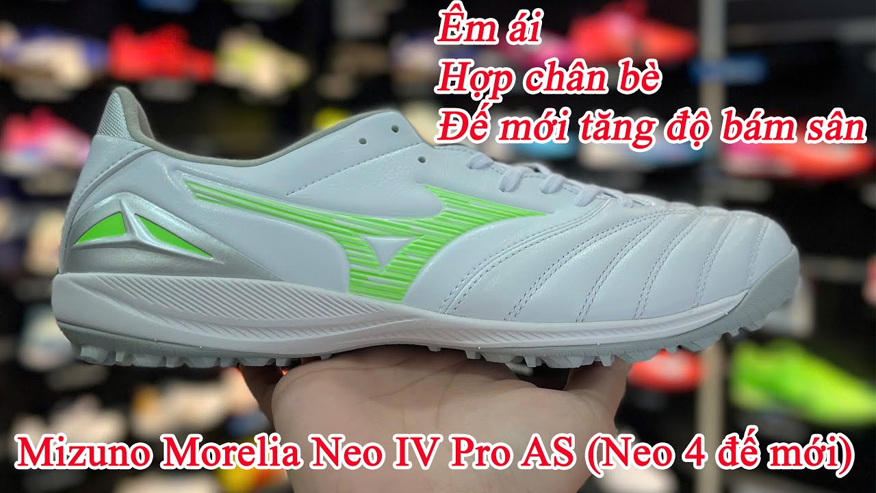 Mizuno Morelia Neo IV Pro AS (Neo 4 đế mới) Trắng/Xanh lá - P1GD253537