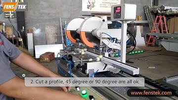 how to adjust digital display of double head cutting saw for upvc and aluminum window