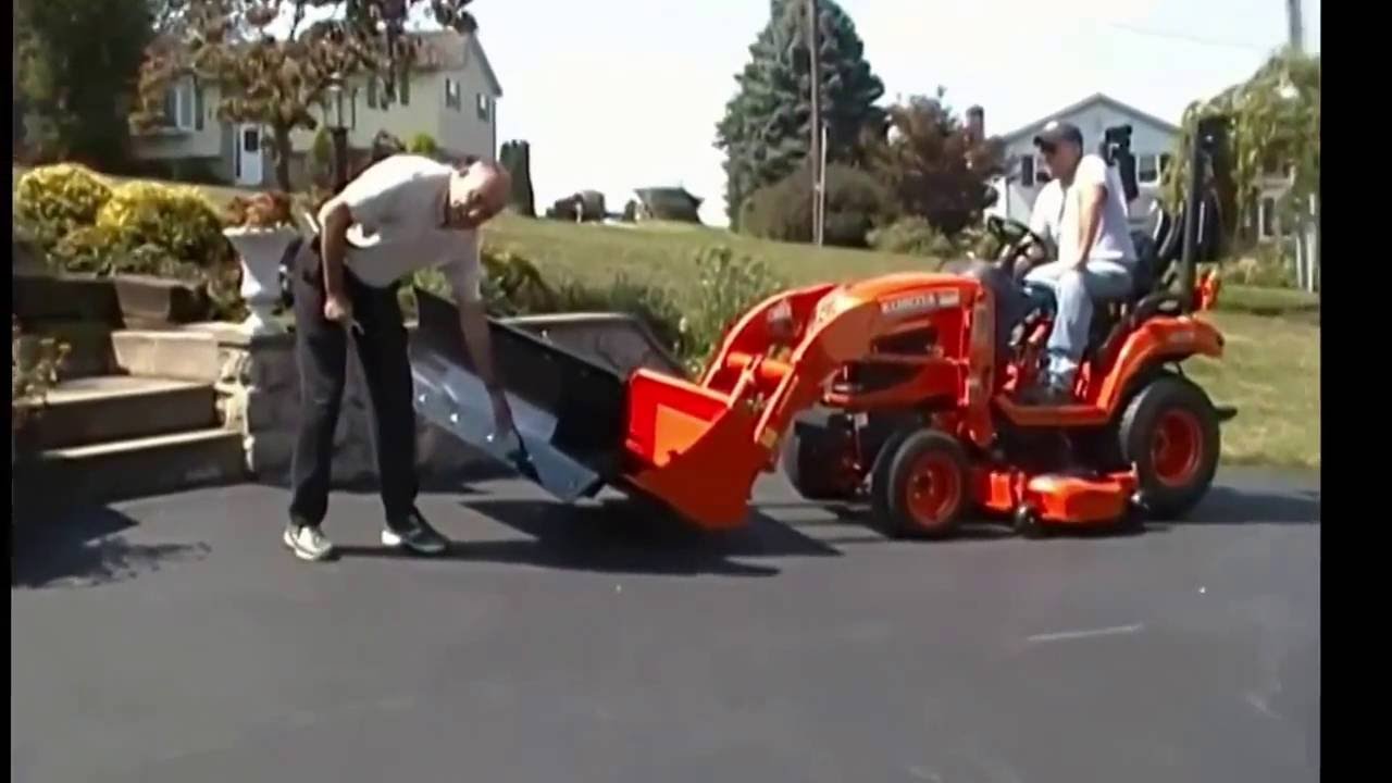 Clamp On Snow Blade - YouTube