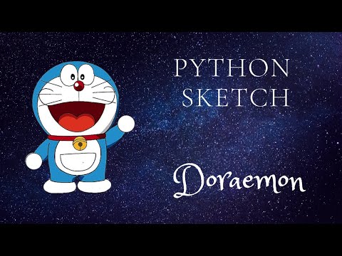 Doraemon Sketch with Python Turtle