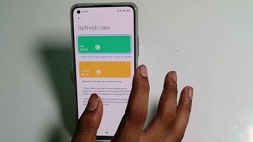 How to change screen refresh rate in Xiaomi 11 lite