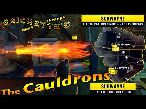 LBM4 SubWaynes in 2 Cauldrons (North and South) in LEGO Batman: Legacy of the Dark Knight