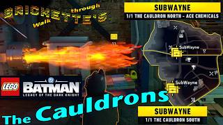 SubWaynes in 2 Cauldrons (North and South) in LEGO Batman: Legacy of the Dark Knight