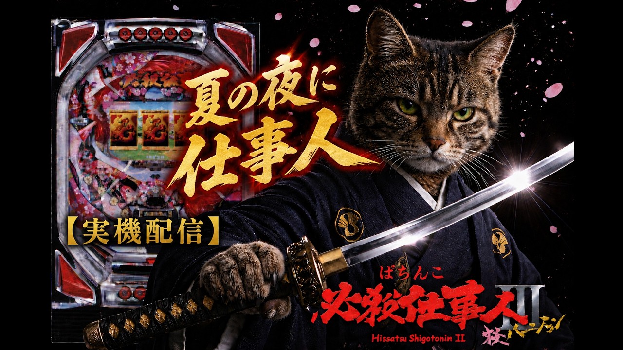 パチンコ実機配信】CRぱちんこ必殺仕事人III 桜バージョン｜「夏の夜に