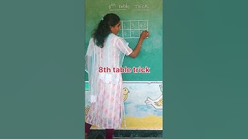 8th table trick #mathstricks #shorts