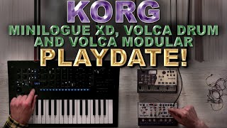 Korg Minilogue xd, Volca Drum & Volca Modular: Let's Play!