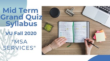 Mid Term Grand Quiz Fall 2020 Syllabus of CS101, ENG101, ISL201, PAK301, Official From VULMS