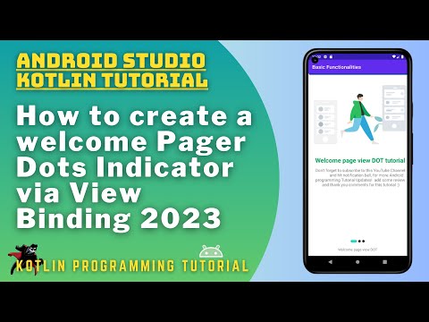 How to create Welcome Page Dots Indicator - Android Kotlin Tutorial