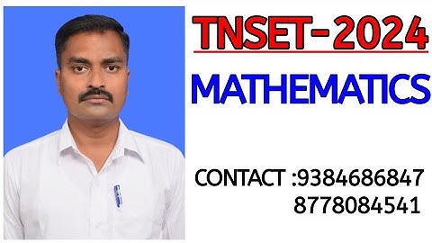TN SET 2024 MATHEMATICS