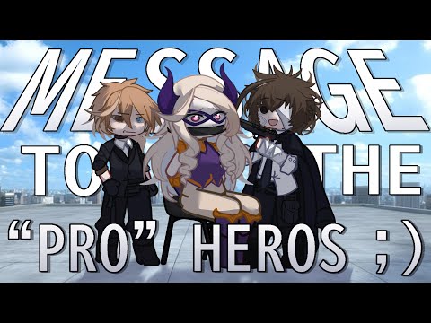 Message to the “pro” heros ;)