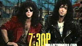 KISS Eric Carr Paul Stanley 1989 MTV Afternoon Hosts