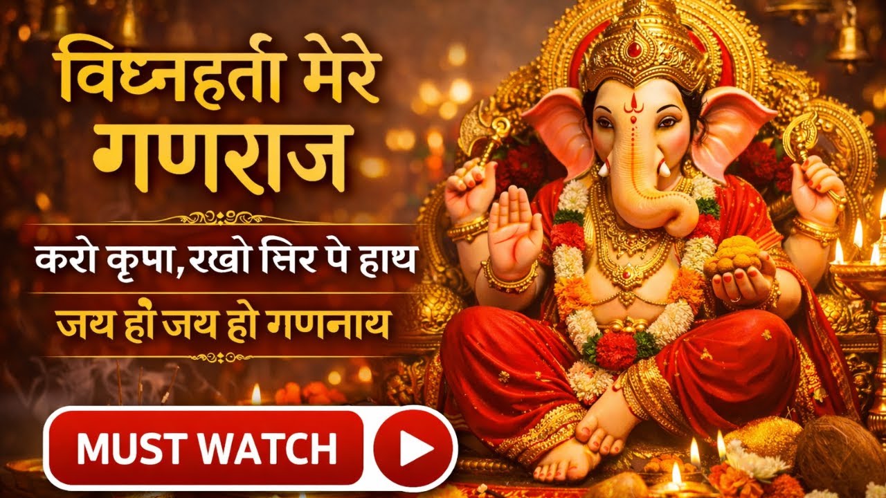 विघ्नहर्ता मेरे गणराज 🙏 | Ganesh Bhajan 2026 | New Ganpati Song #bhakti #ganeshbhajan #viral #song