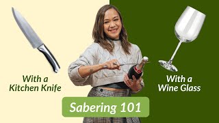 How to Safely Saber Champagne With a Kitchen Knife and a Wine Glass | Winery.ph