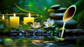 Bamboo Water Fountain and Healing Piano Music  Relaxing Music, Sleep Music, Spa Music, Meditation