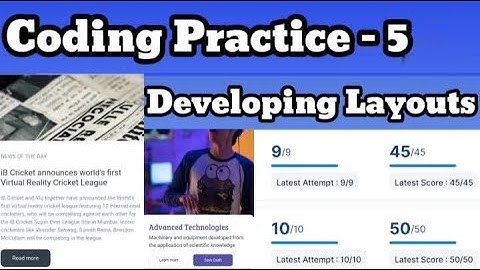 Coding Practice - 5 | Developing Layouts | CCBP | NXTWAVE..