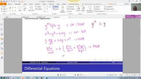Elementary Differential Equations Lecture 1