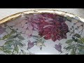 How to do reverse decoupage on glass bowl or plate decoupage on glass plate