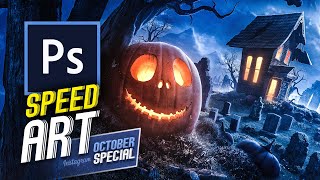 All Hallows Eve | Speed Art (Photoshop) | October Special