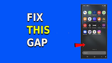 Why is there a lot of gap between the Apps and the search bar on Samsung S24 and how to remove it