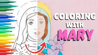 Kids Coloring Book with Mary and Jesus!