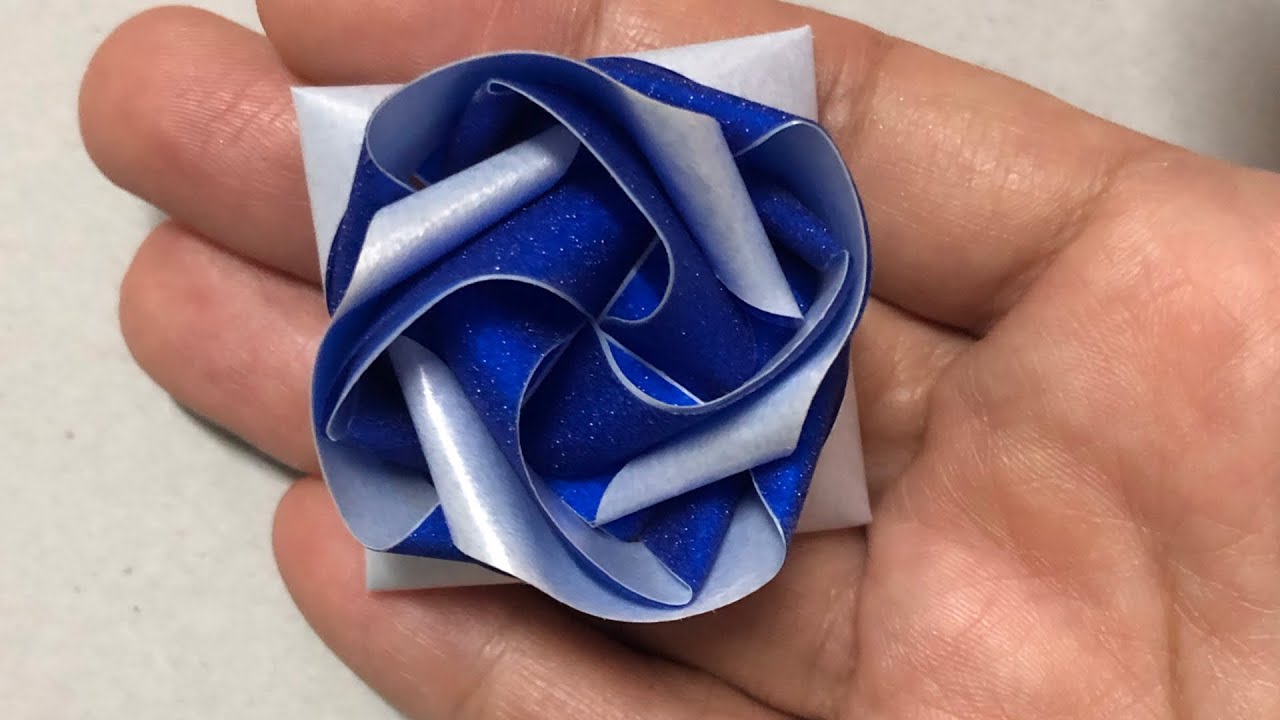 สอนพับเหรียญโปรยทานดอกหิรัญญิการ์/ลายอย่างง่าย/ต้นฉบับ/ribbon art ideas