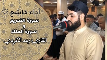 "سورة التحريم" و "سورة الملك" باداء خاشع من صلاة العشاء للقارئ رعد الكردي 21/9/2020