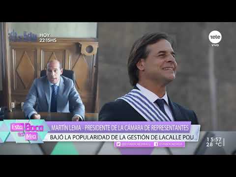 Bajó la popularidad de la gestión de Lacalle Pou