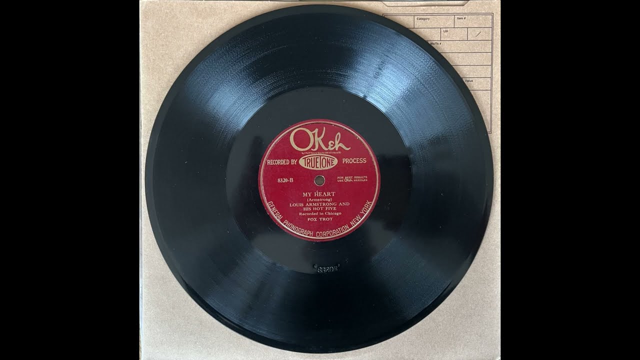 My Heart - Louis Armstrong & His Hot Five (1925) (FIRST HOT FIVE SIDE!)