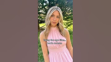 Trying the reverse age filter🤯 #shorts