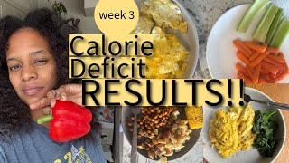 calorie deficit (week 3 weight loss results, making salad dressing + greediness 🫩)