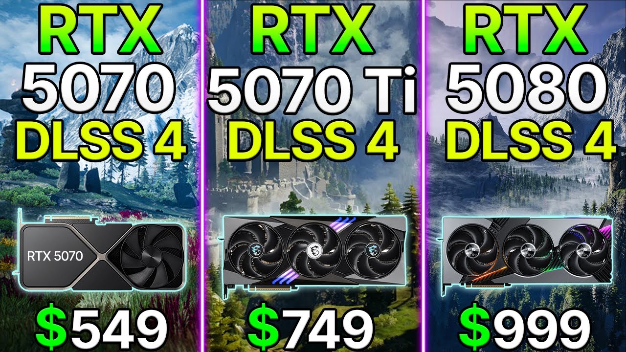 RTX 5070 + DLSS 4 vs RTX 5070 Ti vs RTX 5080 |Test in 10 Games | 4K ...