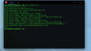 Restore Windows 10 to Grub Bootloader for Dual Install Manjaro Linux 16.08 (UEFI) with Update-Grub