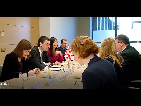 გიორგი გახარია ლიტვის რესპუბლიკის საგარეო საქმეთა მინისტრს შეხვდა