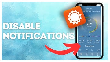 How to disable notifications in Accuweather?