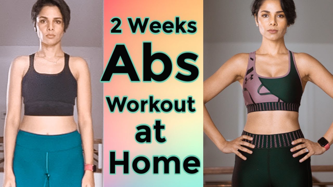 2 WEEKS ABS WORKOUT CHALLENGE/ From Home No Equipment